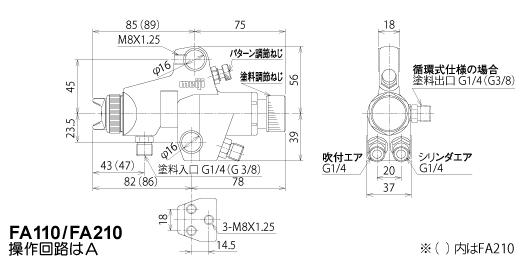 汎用タイプ：FA110シリーズ｜塗装機器・関連機器｜株式会社明治機械製作所